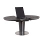 Table à manger extensible ronde / ovale Orba Ceramic couleur gris et noire