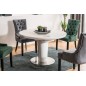 Table à manger extensible ronde / ovale Orba Ceramic couleur gris et blanc
