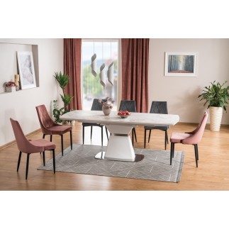 Table à manger extensible Satori II Ceramic, effet marbre