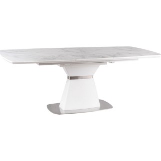 Table à manger extensible Satori II Ceramic, effet marbre