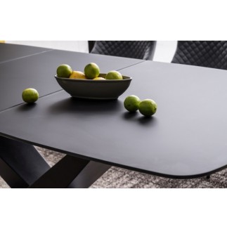 Table à manger extensible Casta I , couleur noire