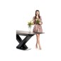 Table à manger extensible Casta I , couleur noire