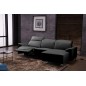Canapé d'angle relax de luxe 5 places BRINDA, noir, angle droit