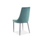 Lot de 2 chaises TRIANON en tissu velours de qualité, couleur verte