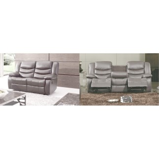 2eme paiement de la commande: Ensemble Canapé 3 places relaxation cuir italien relaxis + Canapé 2 places relaxation cuir italien