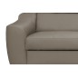 Canapé d'angle en cuir italien de luxe 5 places ASTERO, taupe, angle droit
