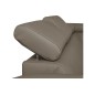 Canapé d'angle en cuir italien de luxe 5 places ASTERO, taupe, angle droit