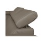 - Canapé d'angle en cuir italien de luxe 5 places ASTERO, taupe, angle gauche