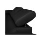 - Canapé d'angle en cuir italien de luxe 5 places ASTERO, noir, angle gauche