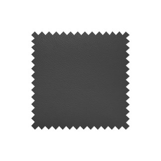 Canapé d'angle en cuir italien de luxe 5 places ASTERO, gris foncé, angle droit