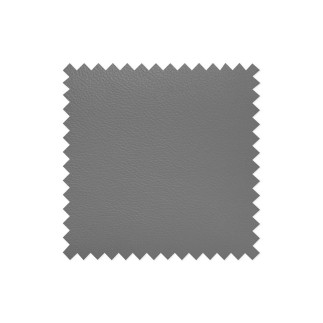 Canapé d'angle en cuir italien de luxe 5 places ASTERO, gris clair, angle gauche