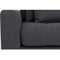 Canapé d'angle en tissu matelassé de qualité LIMA coloris gris foncé, angle droit Canapé d'angle en tissu matelassé de qualité LIMA coloris gris foncé, angle droit