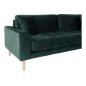 Canapé 3 places en tissu velours de qualité LISA VELOURS coloris vert foncé Canapé 3 places en tissu velours de qualité LISA VELOURS coloris vert foncé