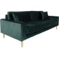 Canapé 3 places en tissu velours de qualité LISA VELOURS coloris vert foncé Canapé 3 places en tissu velours de qualité LISA VELOURS coloris vert foncé