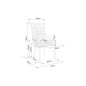 Lot de 2 chaises EDWIN tissu velours de qualité, couleur vert, Vert foncé