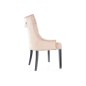 Lot de 2 chaises EDWIN tissu velours de qualité, couleur beige