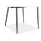 Lot de 2 chaises ASTEN en tissu velours de qualité, couleur noir