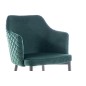 Lot de 2 chaises ASTEN en tissu velours de qualité, couleur vert