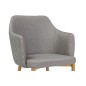 Lot de 2 chaises ASTONA en tissu de qualité, couleur GRIS