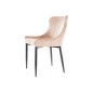 Lot de 2 chaises COLB en tissu velours de qualité, couleur BEIGE