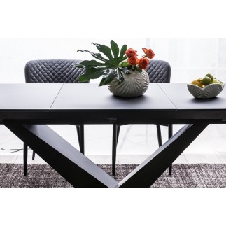 Lot de 2 chaises COLB en tissu velours de qualité, couleur gris