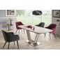 Lot de 2 chaises ELIOS en tissu velours de qualité, couleur noir