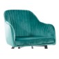 Lot de 2 chaises ELIOS en tissu velours de qualité, couleur vert