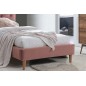 Lit en tissu de qualité CHANIA, rose, 90x200, Rose pale