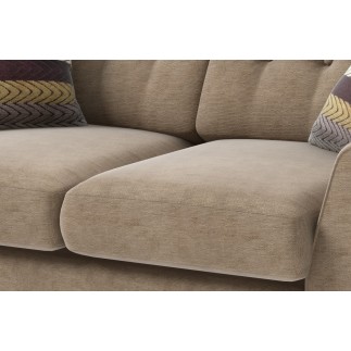 Canapé 2 places en tissu de qualité ERVIN, beige