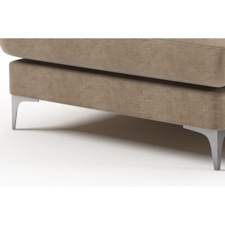 Canapé d'angle en tissu de qualité ERVIN, beige