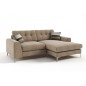 Canapé d'angle en tissu de qualité ERVIN, beige, angle droit