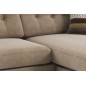 Canapé d'angle en tissu de qualité ERVIN, beige, angle droit