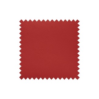 - Canapé d'angle en cuir italien de luxe 5/6 places TONUS, rouge, angle gauche
