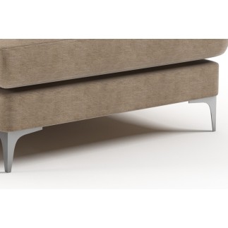 Canapé d'angle en tissu de qualité ERVIN, beige