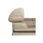 Canapé d'angle en 100% cuir de luxe italien , 5/6 places CITIBEST, couleur beige, angle droit