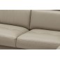 Canapé d'angle en 100% tout cuir italien de luxe 7/8 places, convertible avec relax électrique et coffre, URBANIA, beige, angle