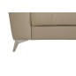 Canapé d'angle en cuir italien de luxe 5 places LUZINI beige, angle droit Canapé d'angle en cuir italien de luxe 5 places LUZINI beige, angle droit