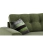 Canapé d'angle en tissu de qualité ERVIN, vert, Vert olive, angle gauche