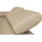 - Canapé d'angle convertible en cuir italien de luxe 5 places LUTECIA avec coffre, beige, angle gauche