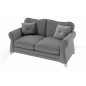 Canapé 2 places en tissu de qualité TOMY, gris