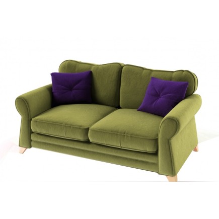 Canapé 3 places en tissu de qualité TOMY, vert