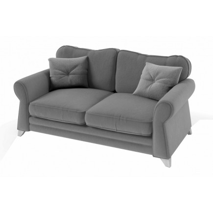 Canapé 3 places en tissu de qualité TOMY, gris