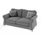Canapé 3 places en tissu de qualité TOMY, gris