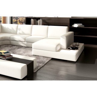Canapé d'angle ALMERA en 100% cuir haut de gamme italien vachette Vénésetti. Tout cuir supérieur luxe (tour de caisse en cuir ég