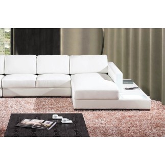 Canapé d'angle ALMERA en 100% cuir haut de gamme italien vachette Vénésetti. Tout cuir supérieur luxe (tour de caisse en cuir ég