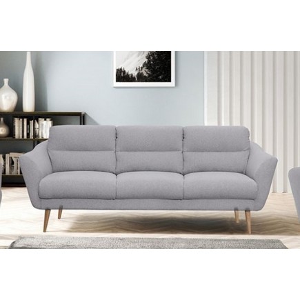 Canapé en tissu luxe 3 places, TRENDY gris clair