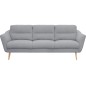 Canapé en tissu luxe 3 places, TRENDY gris clair Canapé en tissu luxe 3 places, TRENDY gris clair