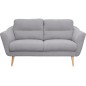 Canapé en tissu luxe 2 places, TRENDY gris clair Canapé en tissu luxe 2 places, TRENDY gris clair