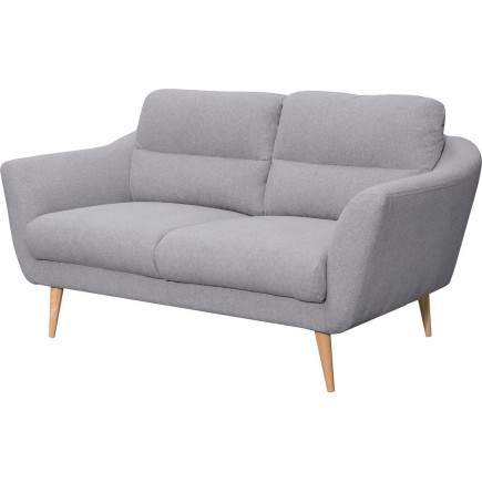 Canapé en tissu luxe 2 places, TRENDY gris clair