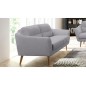 Canapé en tissu luxe 2 places, TRENDY gris clair Canapé en tissu luxe 2 places, TRENDY gris clair